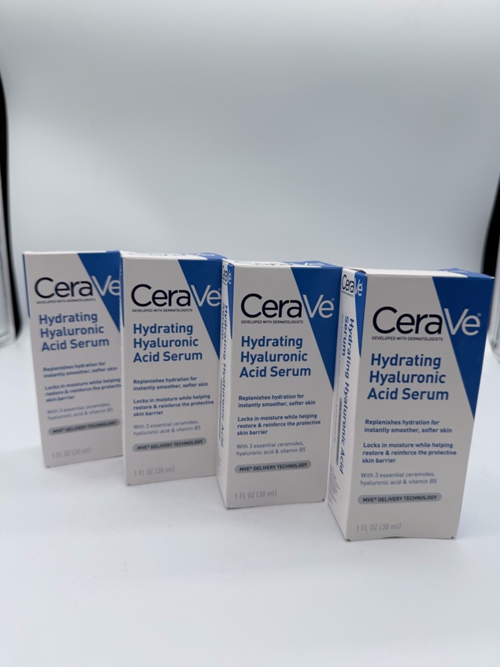 rave Hydrating Hyaluronic Acid Serum - White & Blue Packaging